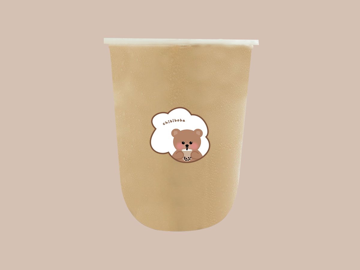 brown sugar milk tea bij chibiboba in Merksem, Antwerpen