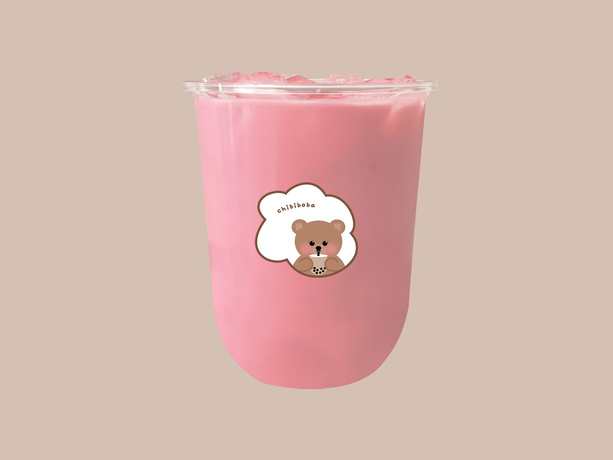 pink milk bij chibiboba in Merksem, Antwerpen