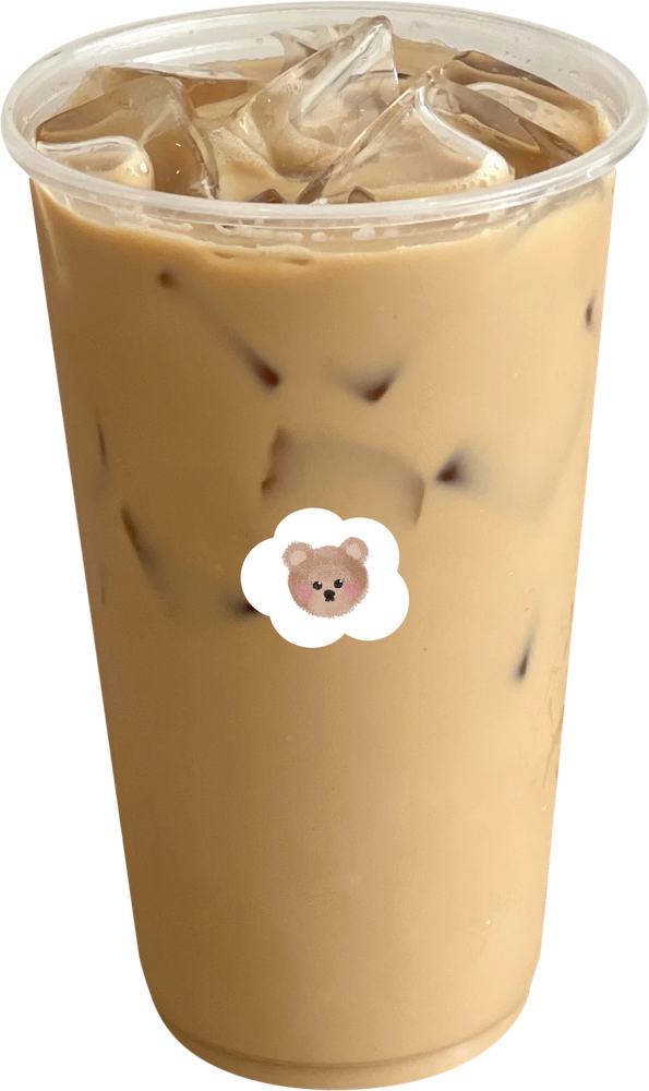 iced vanille latte bij chibiboba in Merksem, Antwerpen
