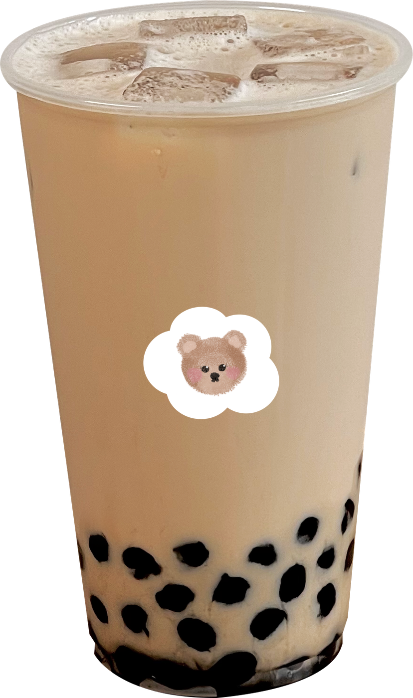brown sugar milk tea bij chibiboba in Merksem, Antwerpen